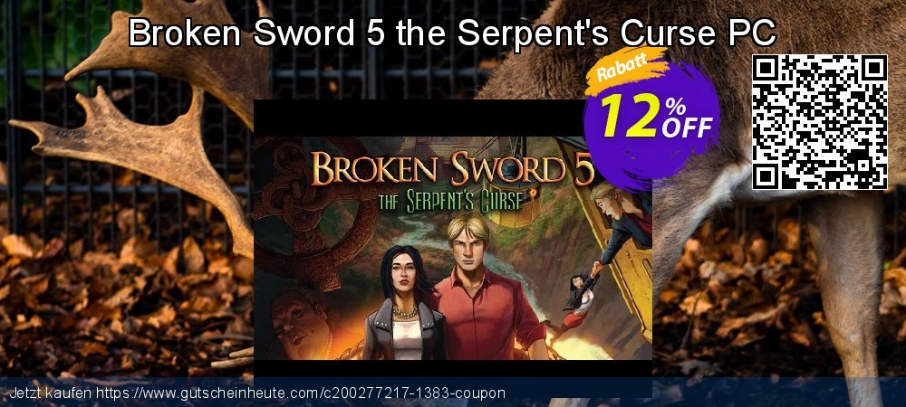 Broken Sword 5 the Serpent's Curse PC klasse Preisnachlass Bildschirmfoto