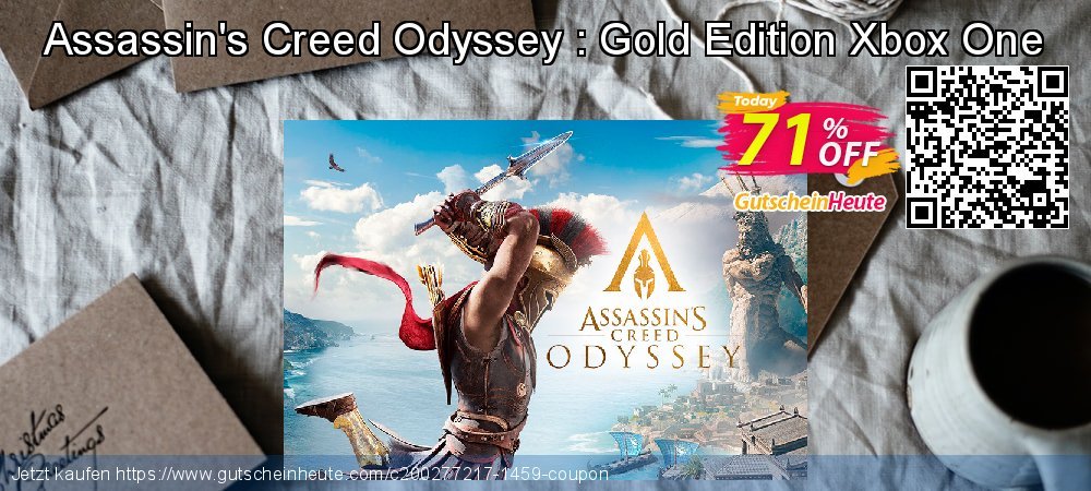 Assassin's Creed Odyssey : Gold Edition Xbox One wunderschön Promotionsangebot Bildschirmfoto