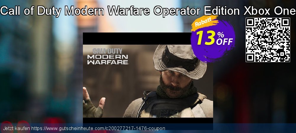 Call of Duty Modern Warfare Operator Edition Xbox One klasse Promotionsangebot Bildschirmfoto