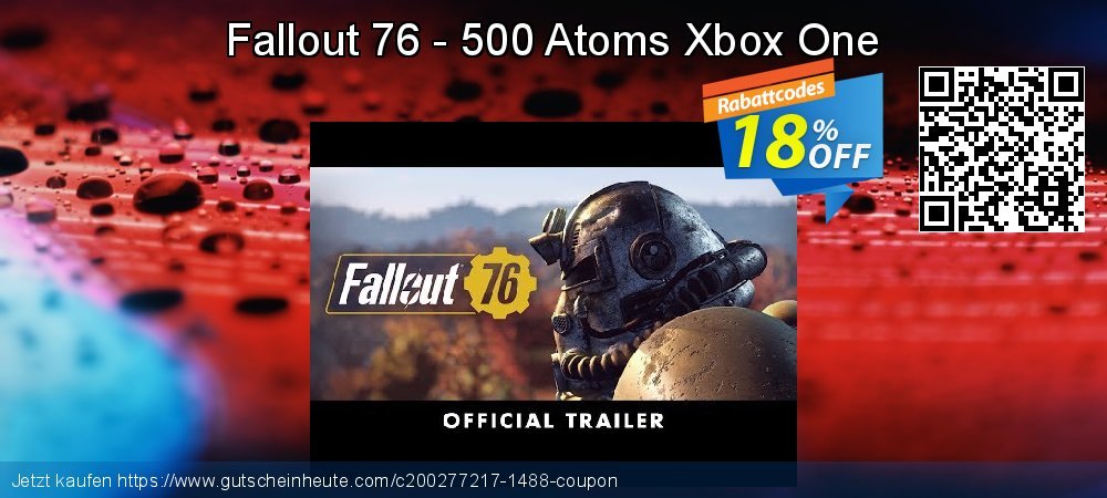 Fallout 76 - 500 Atoms Xbox One atemberaubend Sale Aktionen Bildschirmfoto