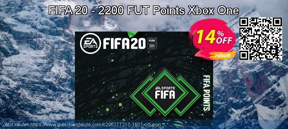 FIFA 20 - 2200 FUT Points Xbox One umwerfende Preisreduzierung Bildschirmfoto