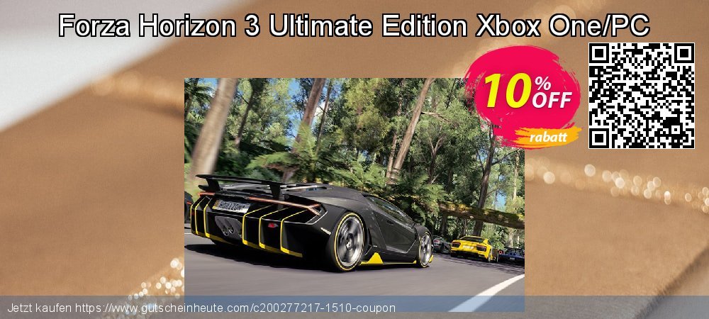 Forza Horizon 3 Ultimate Edition Xbox One/PC ausschließlich Promotionsangebot Bildschirmfoto