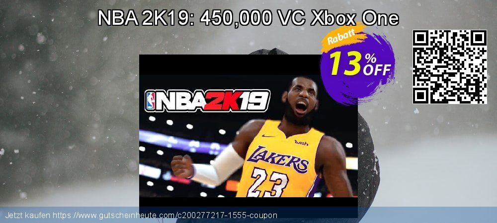 NBA 2K19: 450,000 VC Xbox One überraschend Beförderung Bildschirmfoto