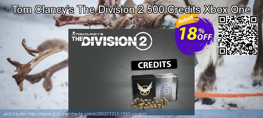 Tom Clancy's The Division 2 500 Credits Xbox One wundervoll Außendienst-Promotions Bildschirmfoto