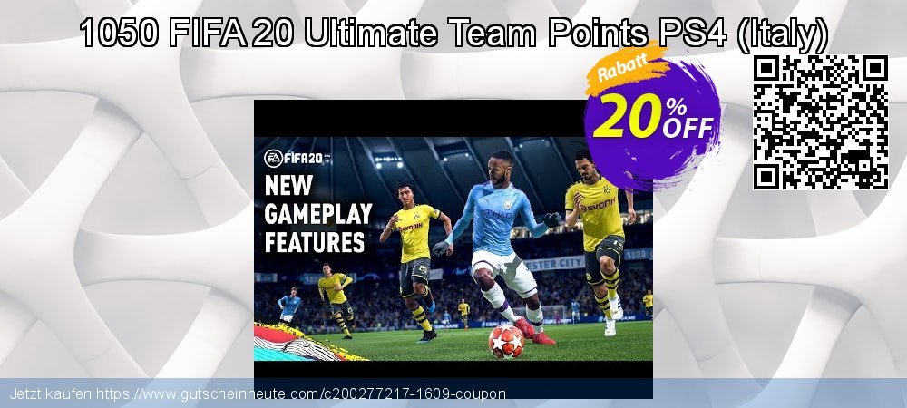 1050 FIFA 20 Ultimate Team Points PS4 - Italy  fantastisch Ermäßigungen Bildschirmfoto