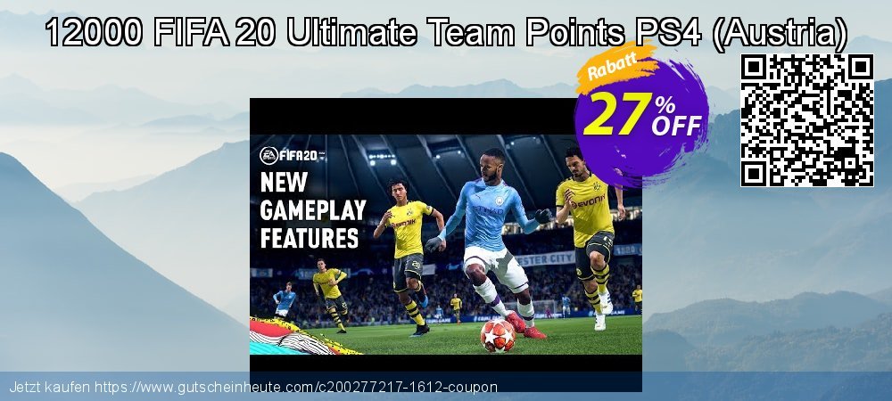 12000 FIFA 20 Ultimate Team Points PS4 - Austria  atemberaubend Promotionsangebot Bildschirmfoto