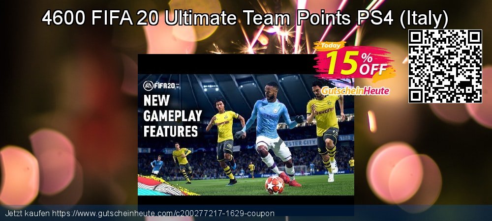 4600 FIFA 20 Ultimate Team Points PS4 - Italy  genial Promotionsangebot Bildschirmfoto
