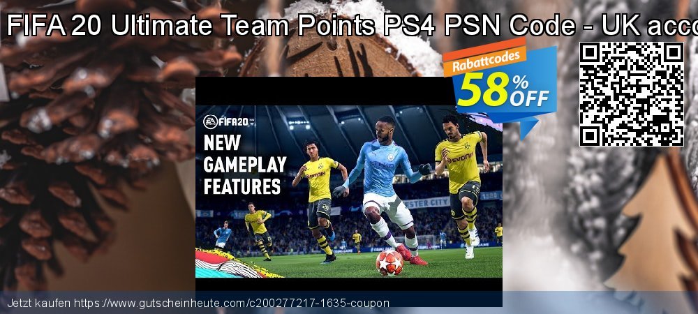 500 FIFA 20 Ultimate Team Points PS4 PSN Code - UK account ausschließenden Ausverkauf Bildschirmfoto