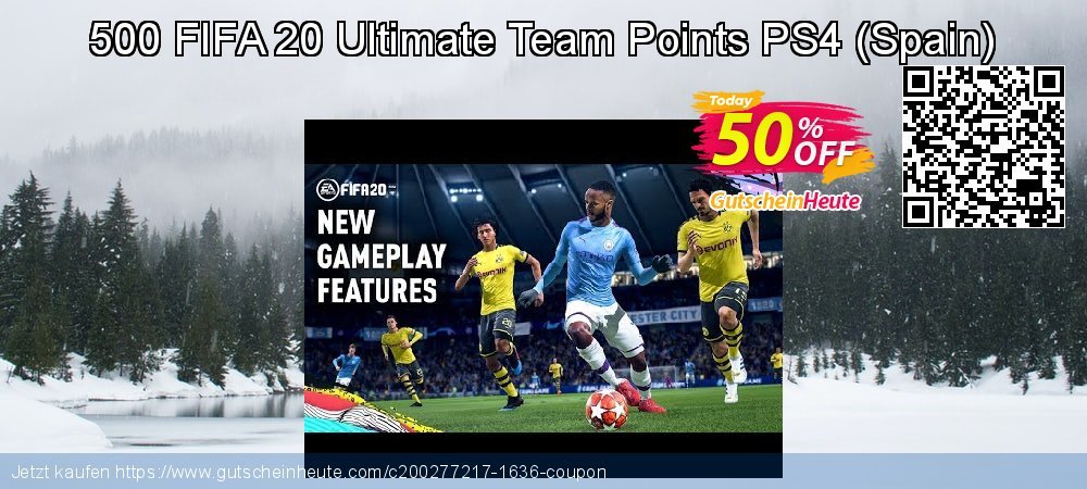 500 FIFA 20 Ultimate Team Points PS4 - Spain  besten Außendienst-Promotions Bildschirmfoto