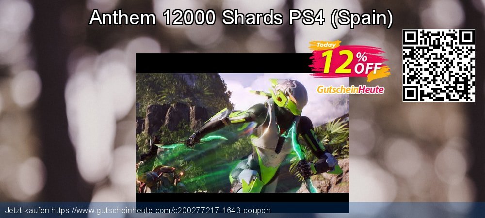 Anthem 12000 Shards PS4 - Spain  atemberaubend Ermäßigungen Bildschirmfoto