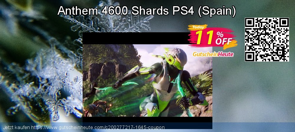 Anthem 4600 Shards PS4 - Spain  wunderschön Angebote Bildschirmfoto
