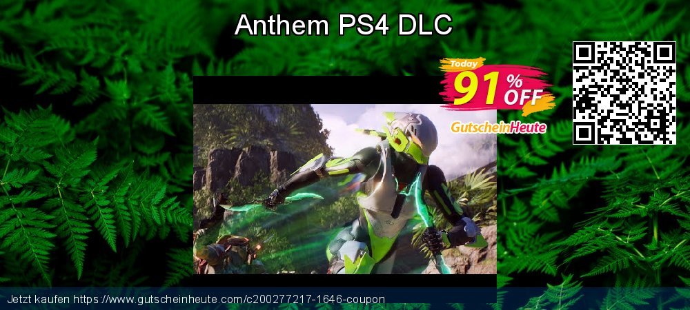 Anthem PS4 DLC verblüffend Promotionsangebot Bildschirmfoto