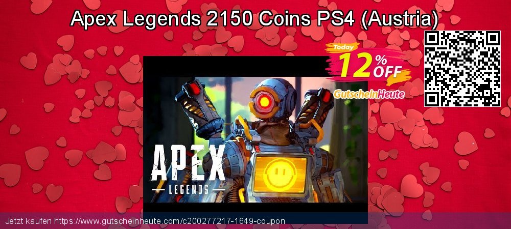 Apex Legends 2150 Coins PS4 - Austria  formidable Ermäßigung Bildschirmfoto