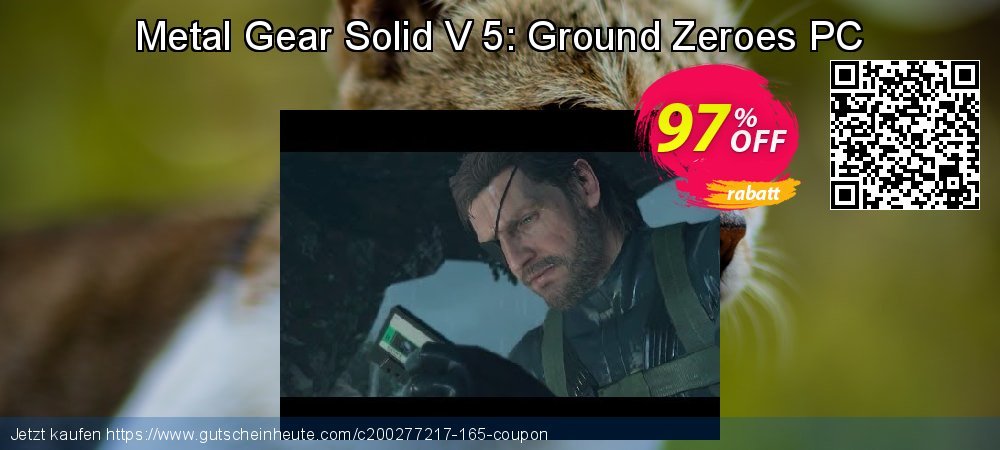 Metal Gear Solid V 5: Ground Zeroes PC umwerfenden Preisnachlass Bildschirmfoto