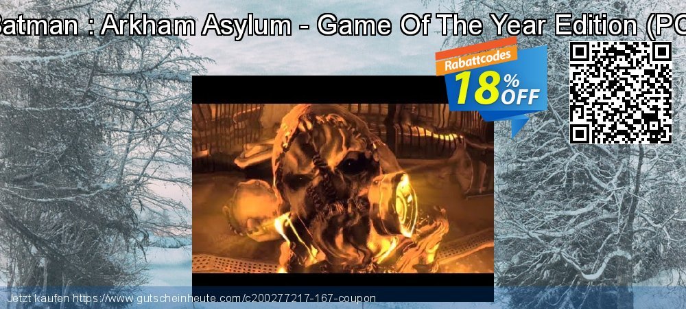 Batman : Arkham Asylum - Game Of The Year Edition - PC  aufregende Beförderung Bildschirmfoto
