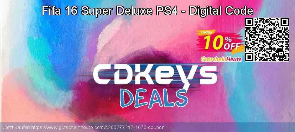 Fifa 16 Super Deluxe PS4 - Digital Code unglaublich Außendienst-Promotions Bildschirmfoto