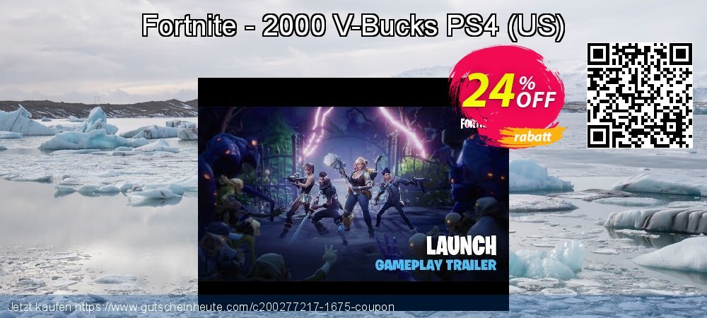 Fortnite - 2000 V-Bucks PS4 - US  super Sale Aktionen Bildschirmfoto