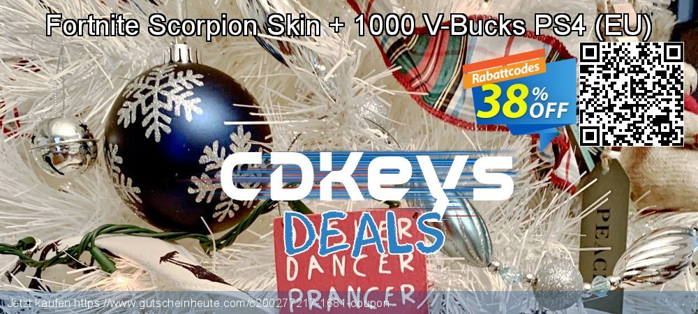 Fortnite Scorpion Skin + 1000 V-Bucks PS4 - EU  verwunderlich Nachlass Bildschirmfoto