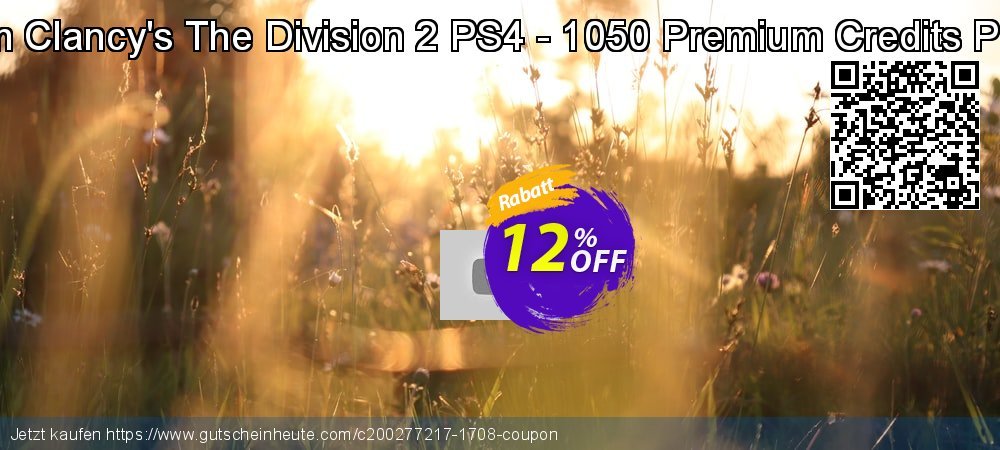 Tom Clancy's The Division 2 PS4 - 1050 Premium Credits Pack verblüffend Beförderung Bildschirmfoto