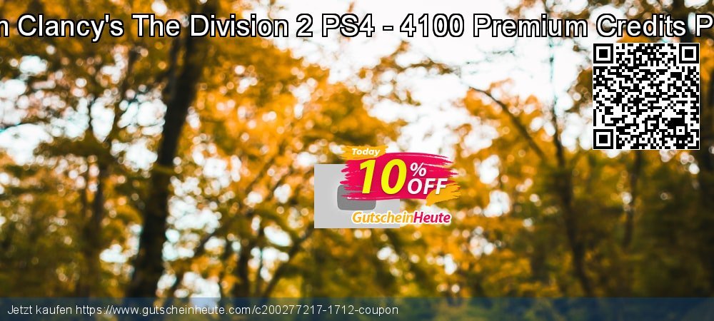 Tom Clancy's The Division 2 PS4 - 4100 Premium Credits Pack verwunderlich Preisnachlässe Bildschirmfoto