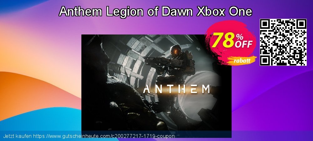 Anthem Legion of Dawn Xbox One umwerfenden Verkaufsförderung Bildschirmfoto