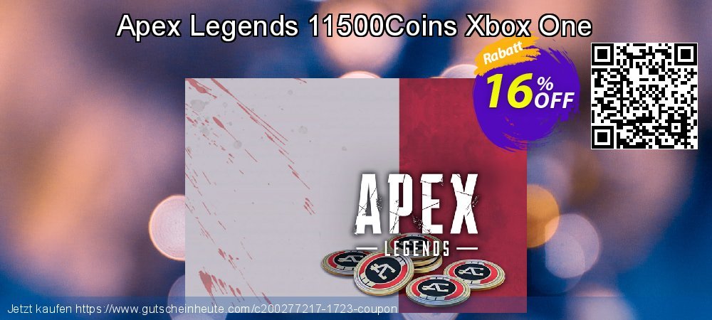 Apex Legends 11500Coins Xbox One spitze Preisnachlass Bildschirmfoto