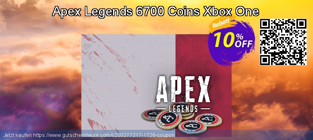 Apex Legends 6700 Coins Xbox One uneingeschränkt Sale Aktionen Bildschirmfoto