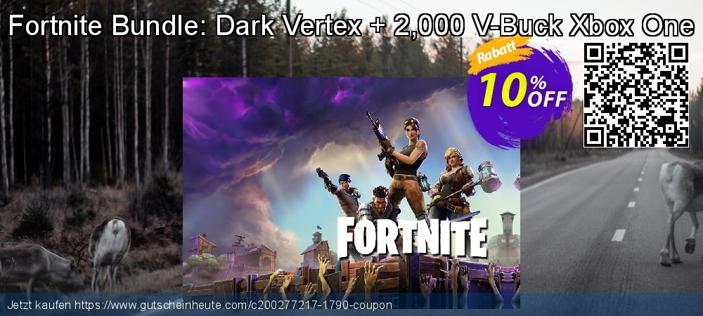 Fortnite Bundle: Dark Vertex + 2,000 V-Buck Xbox One ausschließenden Preisreduzierung Bildschirmfoto