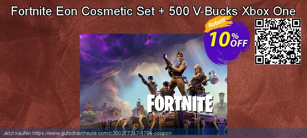 Fortnite Eon Cosmetic Set + 500 V-Bucks Xbox One unglaublich Sale Aktionen Bildschirmfoto