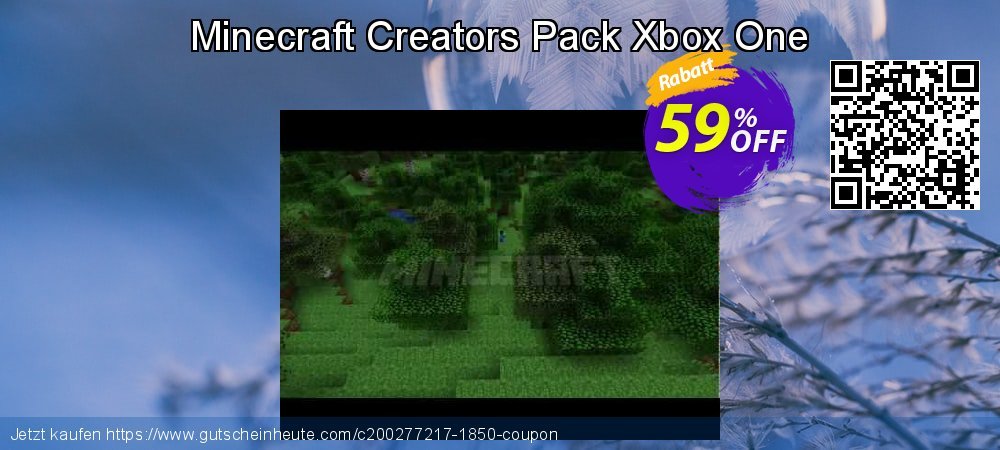 Minecraft Creators Pack Xbox One uneingeschränkt Promotionsangebot Bildschirmfoto