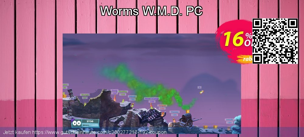 Worms W.M.D. PC beeindruckend Diskont Bildschirmfoto