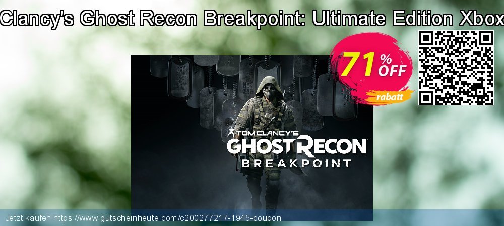 Tom Clancy's Ghost Recon Breakpoint: Ultimate Edition Xbox One ausschließenden Förderung Bildschirmfoto