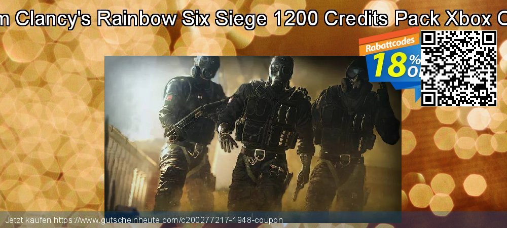 Tom Clancy's Rainbow Six Siege 1200 Credits Pack Xbox One erstaunlich Rabatt Bildschirmfoto