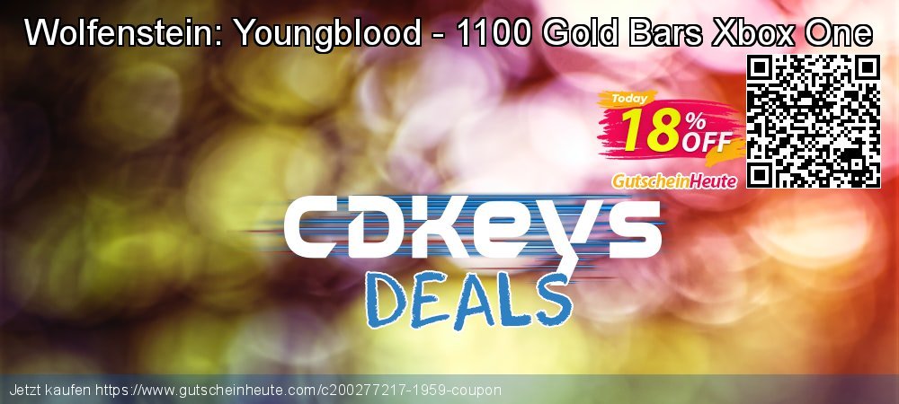 Wolfenstein: Youngblood - 1100 Gold Bars Xbox One formidable Außendienst-Promotions Bildschirmfoto
