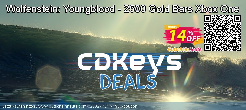 Wolfenstein: Youngblood - 2500 Gold Bars Xbox One verwunderlich Preisreduzierung Bildschirmfoto