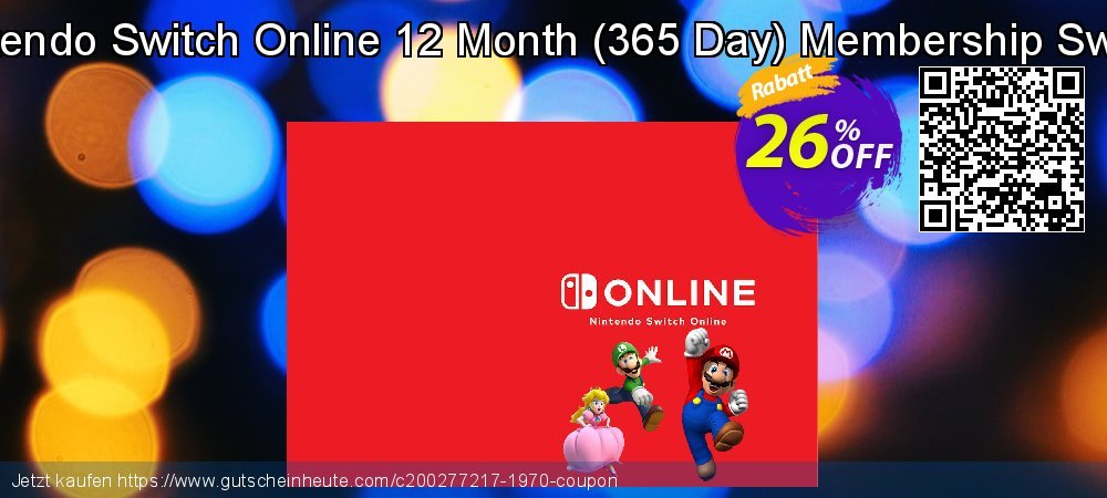 Nintendo Switch Online 12 Month - 365 Day Membership Switch genial Nachlass Bildschirmfoto