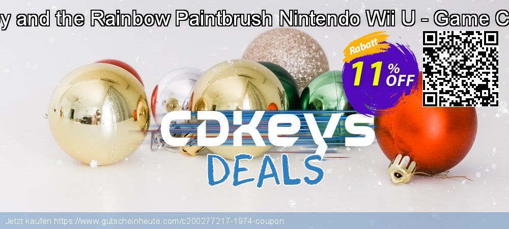 Kirby and the Rainbow Paintbrush Nintendo Wii U - Game Code uneingeschränkt Verkaufsförderung Bildschirmfoto