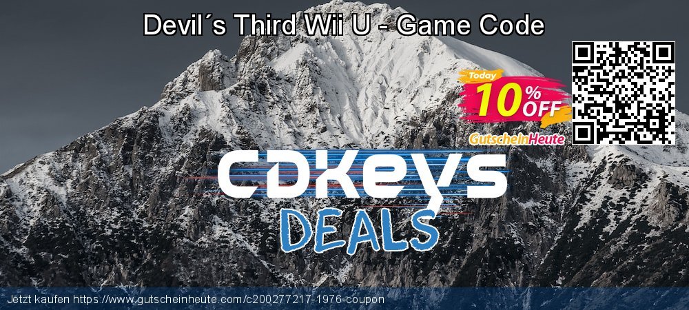 Devil´s Third Wii U - Game Code ausschließenden Außendienst-Promotions Bildschirmfoto