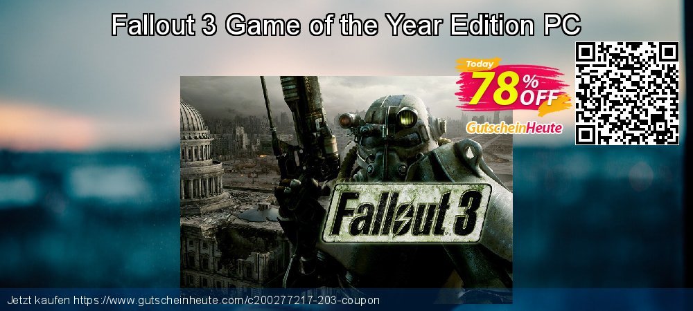 Fallout 3 Game of the Year Edition PC uneingeschränkt Rabatt Bildschirmfoto