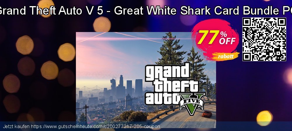 Grand Theft Auto V 5 - Great White Shark Card Bundle PC ausschließenden Preisnachlässe Bildschirmfoto