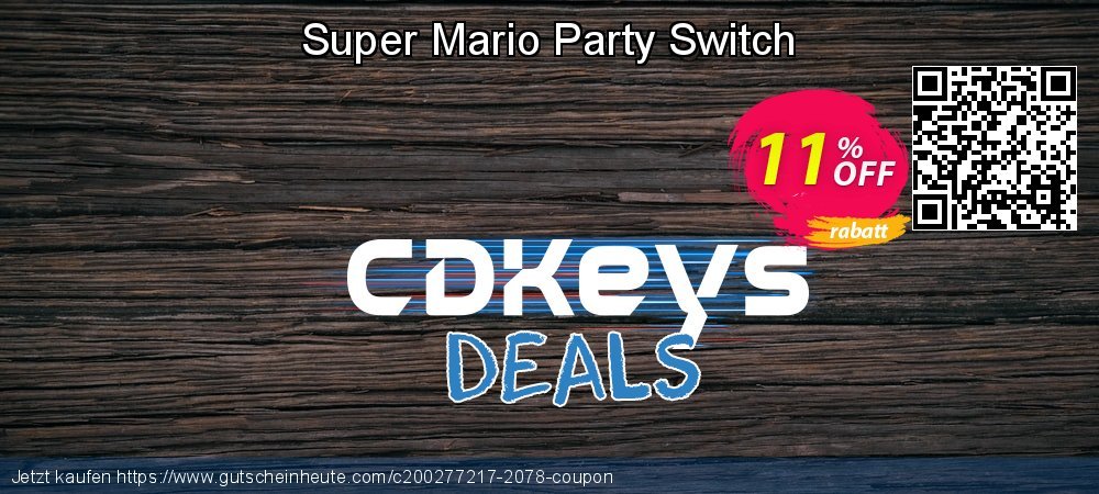 Super Mario Party Switch super Außendienst-Promotions Bildschirmfoto