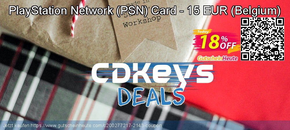 PlayStation Network - PSN Card - 15 EUR - Belgium  wundervoll Disagio Bildschirmfoto