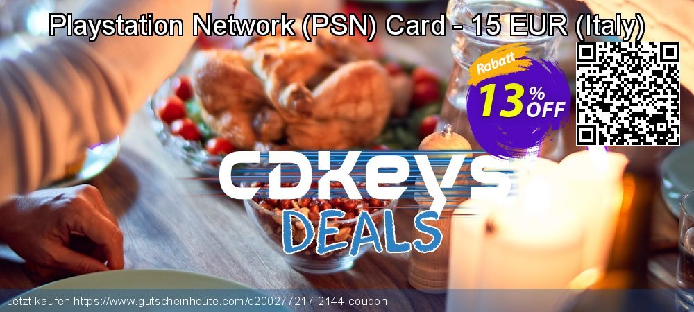 Playstation Network - PSN Card - 15 EUR - Italy  überraschend Verkaufsförderung Bildschirmfoto