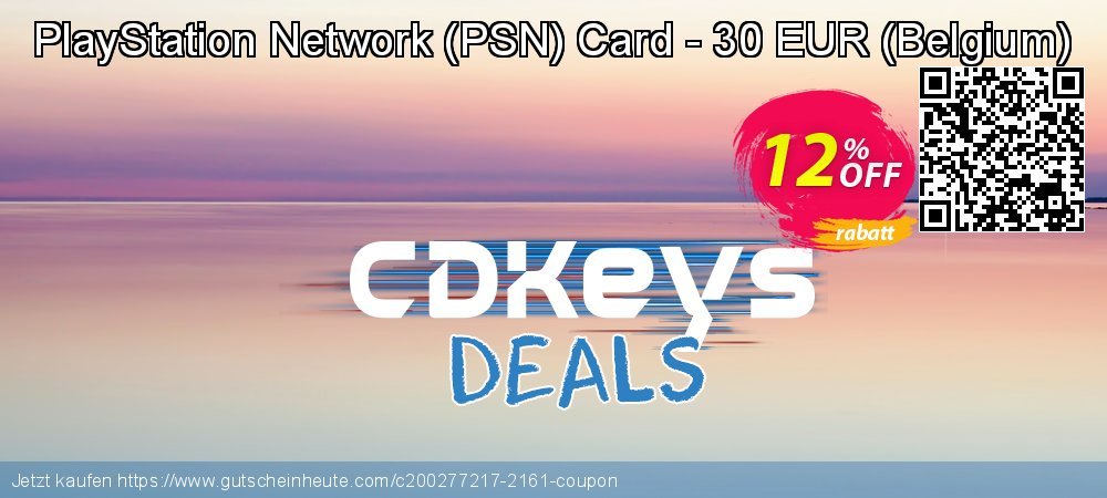 PlayStation Network - PSN Card - 30 EUR - Belgium  ausschließlich Verkaufsförderung Bildschirmfoto