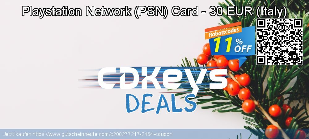 Playstation Network - PSN Card - 30 EUR - Italy  Sonderangebote Preisreduzierung Bildschirmfoto