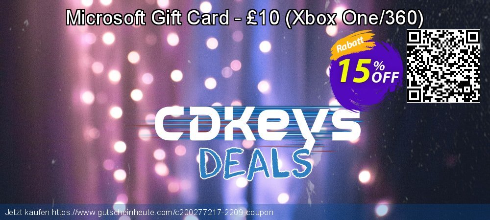 Microsoft Gift Card - £10 - Xbox One/360  toll Diskont Bildschirmfoto