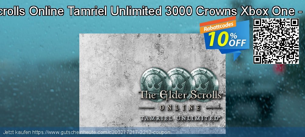 The Elder Scrolls Online Tamriel Unlimited 3000 Crowns Xbox One - Digital Code faszinierende Verkaufsförderung Bildschirmfoto