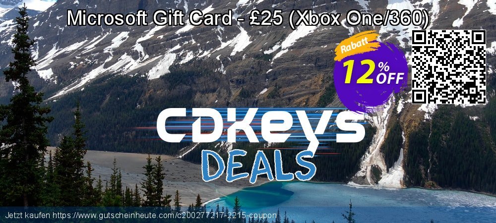 Microsoft Gift Card - £25 - Xbox One/360  umwerfenden Preisreduzierung Bildschirmfoto