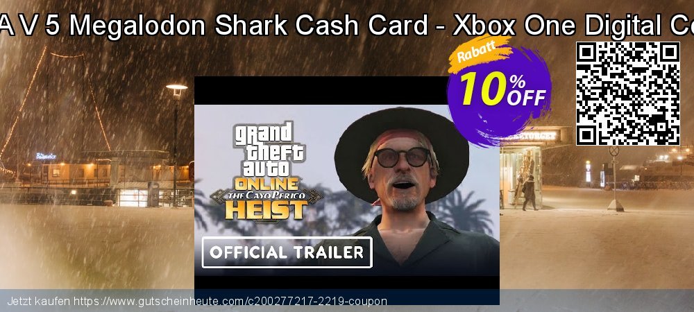 GTA V 5 Megalodon Shark Cash Card - Xbox One Digital Code spitze Sale Aktionen Bildschirmfoto