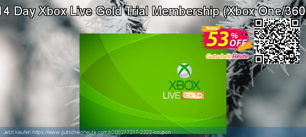 14 Day Xbox Live Gold Trial Membership - Xbox One/360  uneingeschränkt Preisnachlässe Bildschirmfoto